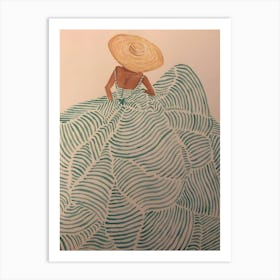 Woman In A Dress Art Print