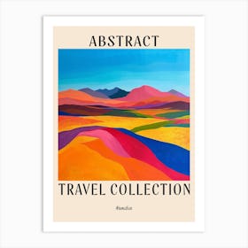 Abstract Travel Collection Poster Namibia 2 Art Print