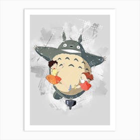 My Neighbor Totoro Graffiti Art Print