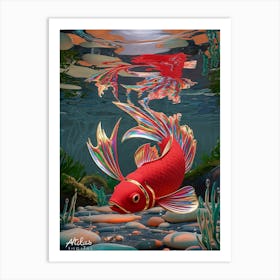 Koi Fish Art Print