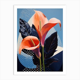 Surreal Florals Calla Lily 2 Flower Painting Art Print