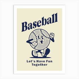 Retro Wall Art Retro Prints Baseball Retro Print Illustration Retro Decor Png Retro Art Print Retro Home Decor Art Print