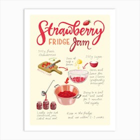 Strawberry Fridge Jam Art Print