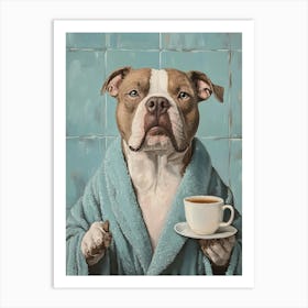 Pitbull Spa Day 1 Art Print