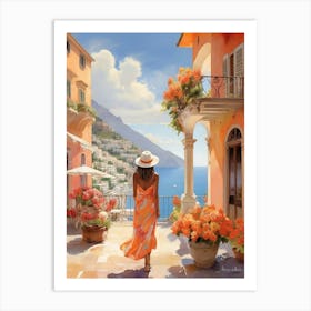 Woman In A Hat art print 1 Art Print