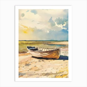 Boat On The Beach 1 Art Print