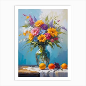 Flowers In A Vase 23 Art Print