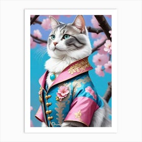 Chinese Cat 2 Art Print