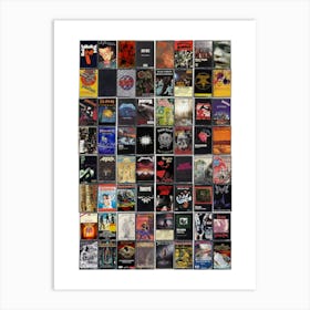 Metal Music Print - Original Collected Cassette Covers Art Print