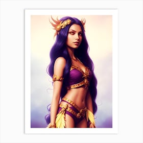 Yasmin In Future World 2 Art Print