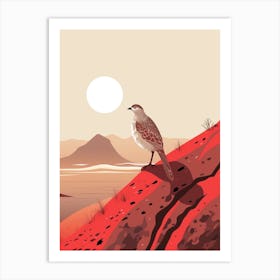 Minimalist Grouse 3 Illustration Art Print