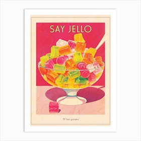 Winegums Candy Sweets Retro Advertisement Style 3 Poster Art Print