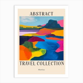 Abstract Travel Collection Poster Mauritius 7 Art Print