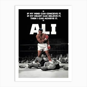 Muhammad Ali Quote Art Print