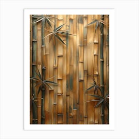 Bamboo Wall Art Art Print