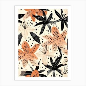 Lily Pattern Art Print