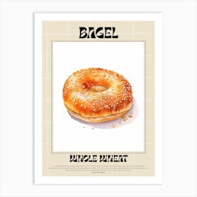 Whole Wheat Bagel 5 Art Print