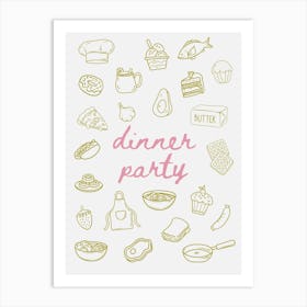 Dinner Party 1 Art Print