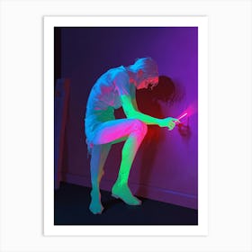 Neon Man Art Print