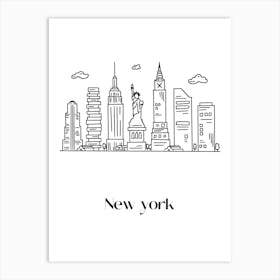 New York City Skyline Art Print