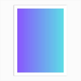 Blue And Purple Gradient Art Print
