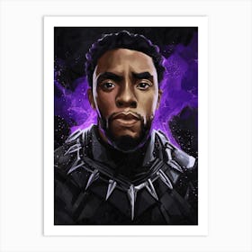 Chadwick Boseman Panther Art Print