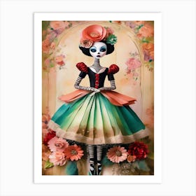 Day Of The Dead Marionette 1 Art Print