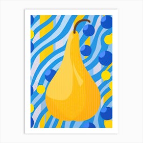 Pear and Dots Pop Art 1 Art Print