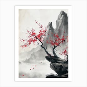 Asian bonsai Art Print