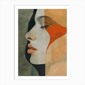 Abstract Portrait Of A Woman 37 Art Print