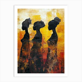 The African Women; A Boho Resonance Art Print