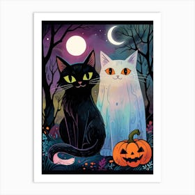 Halloween Cats 1 Art Print