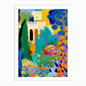 Gardens Of Alhambra, 1, Spain Abstract Still Life Art Print