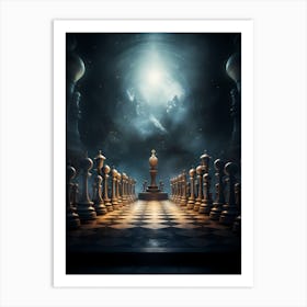 Chess Game Art Print