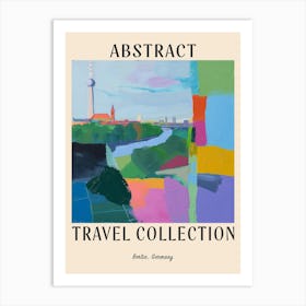 Abstract Travel Collection Poster Berlin Germany 1 Art Print