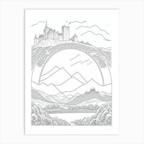 Castle In The Sky 3 Art Print