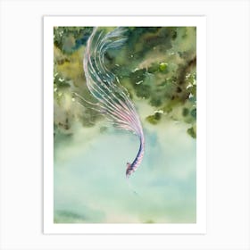 Oarfish II Storybook Watercolour Art Print