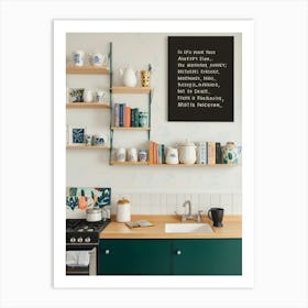 a corner of the kitchen Art Print