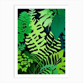 Southern Maidenhair Fern Vibrant Art Print