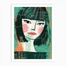 Portrait Of A Woman 305 Art Print