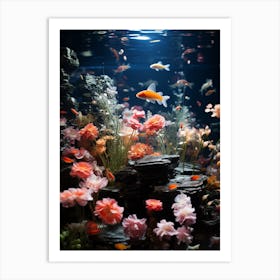 Koi Pond Art Print