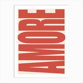 Amore - Red Art Print