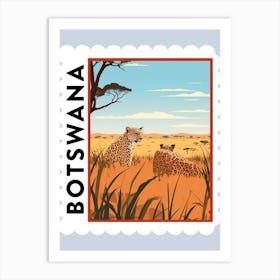 Botswana 1 Travel Stamp Poster Art Print