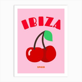 Ibiza Cherry Print Art Print