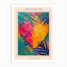 Heart Brushstrokes 4 Poster Art Print