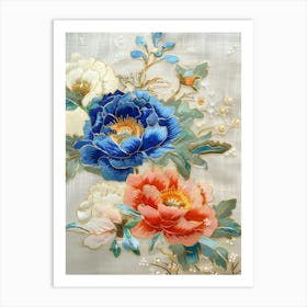 Chinese Silk Embroidery 8 Art Print