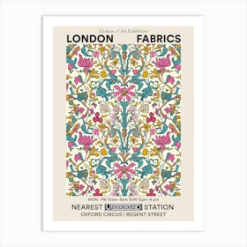 Poster Floral Charm London Fabrics Floral Pattern 6 Art Print