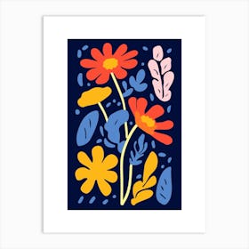 Abstract Floral Painting Art Print