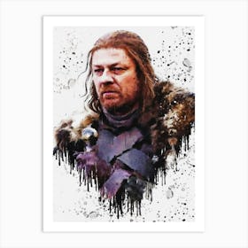 Ned Stark Game Of Thrones Painting Art Print