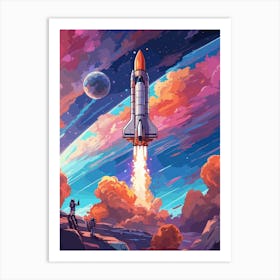 Space Explore Art Print